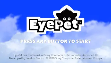 EyePet (EU) screen shot title